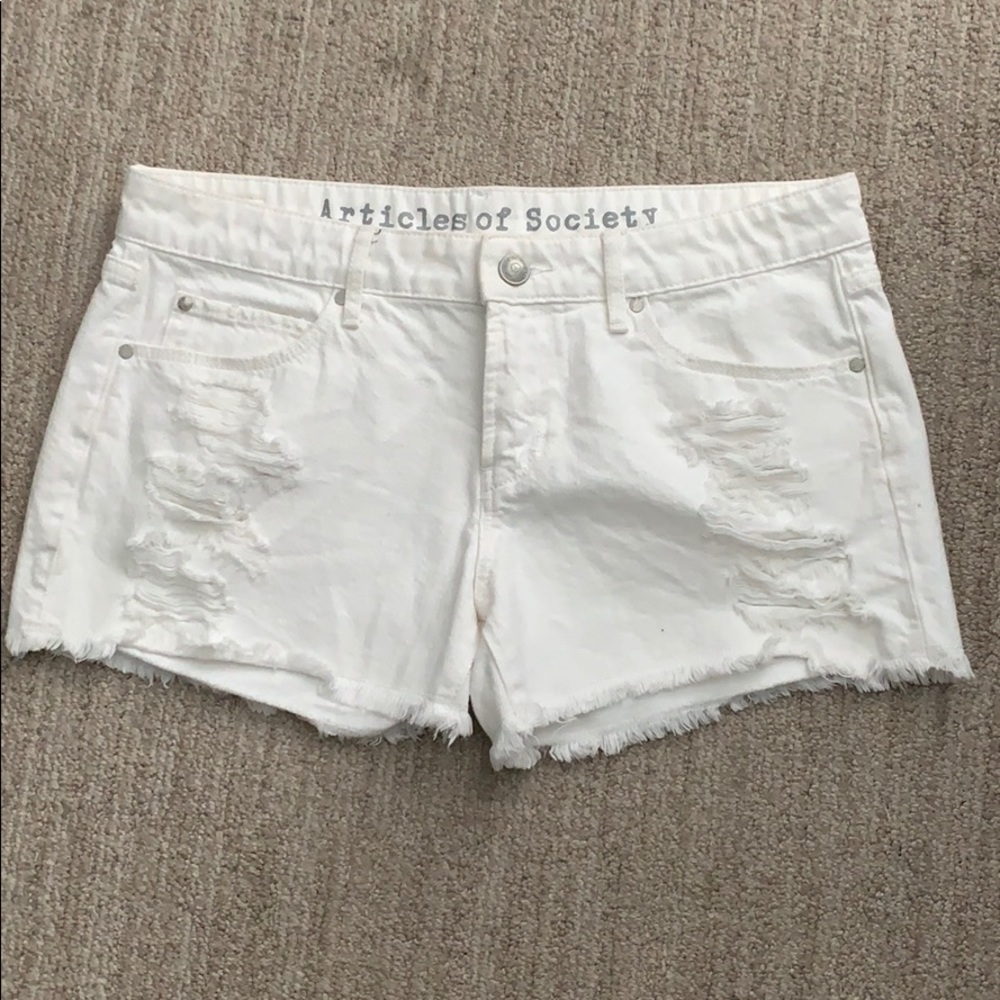 🇺🇸Articles Of Society White Shorts🇺🇸